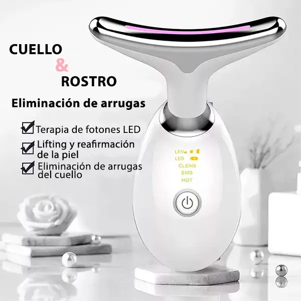 Miniatura 5 de MASAJEADOR FACIAL Y CUELLO CON LUZ LED